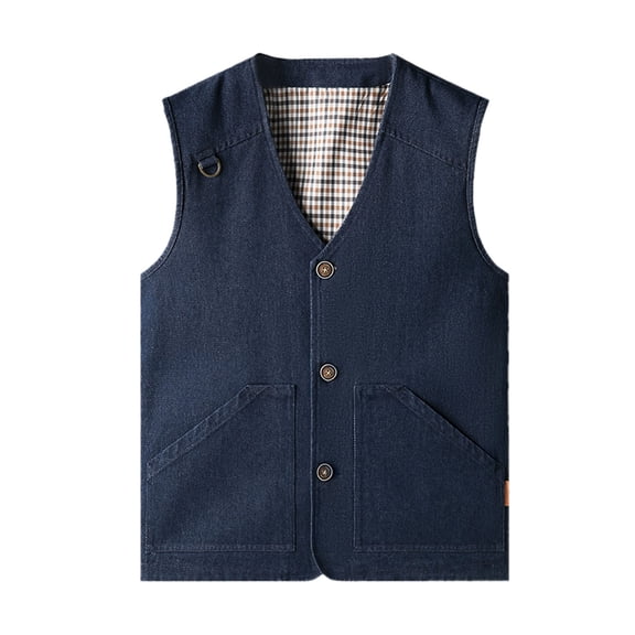 uikmnh Mens Vests Casual Men's Casual Outdoor Vest Lightweight Breathable Travel Fishing Vest with Multiple Pockets for Comfort Size:M