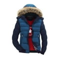 thumbnail image 1 of uikmnh Mens Winter Jacket Men Boys Casual Warm Hooded Winter Zipper Coat Outwear Jacket Top Blouse Size:M, 1 of 2