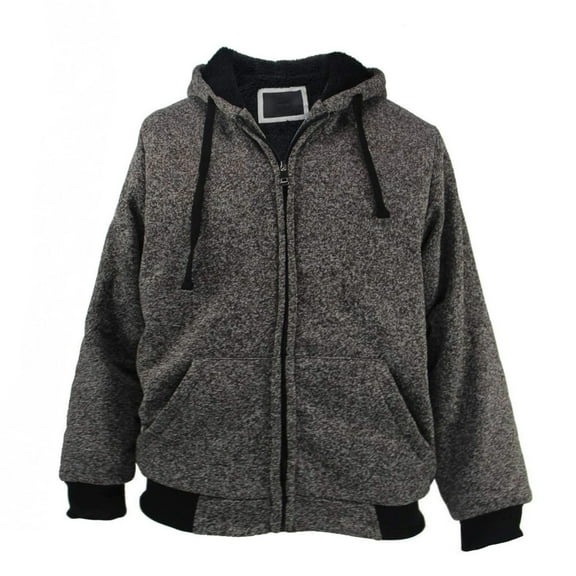 uikmnh Mens Winter Jackets Full Zip Jacket Thermal Lined Winter Warm Soft Outdoor Sports Hooded Coat for Cold Weather Comfort Size:S