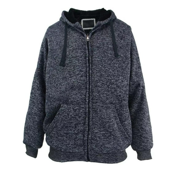 uikmnh Mens Winter Jackets Full Zip Jacket Thermal Lined Winter Warm Soft Outdoor Sports Hooded Coat for Cold Weather Comfort Size:S