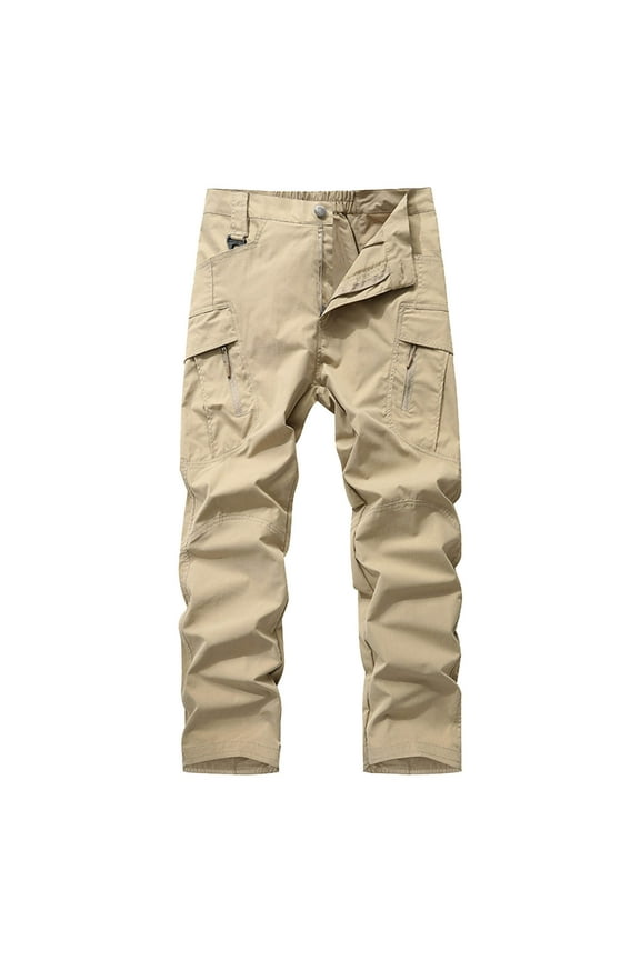 Pants for Men 2025 New Aut Umn Mul Ti Color Casual Pants Men's Sports Overalls Men's Mul Ti Functional Pants Mul Ti Pocket Size:XL