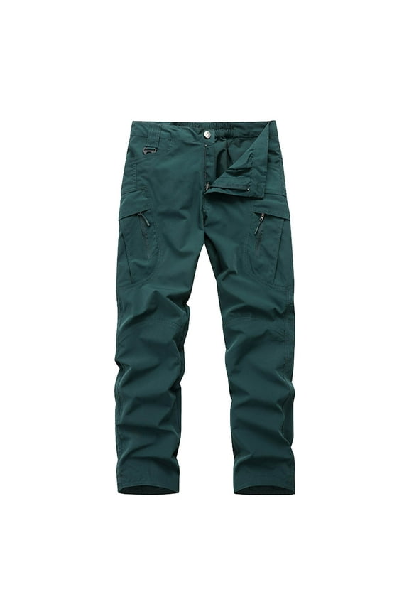 Pants for Men 2025 New Aut Umn Mul Ti Color Casual Pants Men's Sports Overalls Men's Mul Ti Functional Pants Mul Ti Pocket Size:XL
