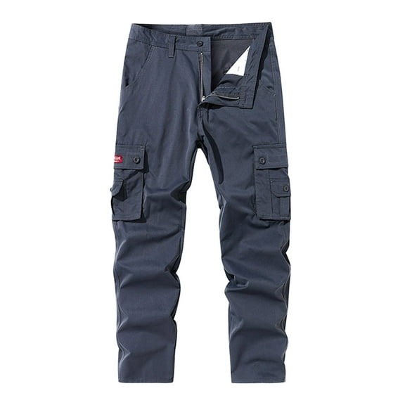 uikmnh Pants for Men Male Casual Pants Male Pants Pocket Work Pants Size:2XL