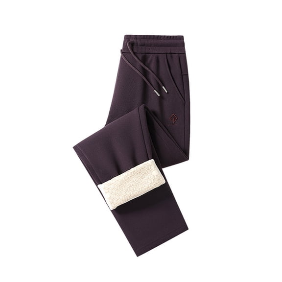 uikmnh Pants for Men Winter Thermal Sport Pants for Men with Knee Insulated Comfort Fit Outdoor Wear Cold Weather Gear Size:M