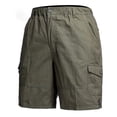 thumbnail image 1 of uikmnh Shorts Men Men's Cargo Shorts with Multiple Pockets Loose Fit Casual Straight Leg Pants Size:L, 1 of 5