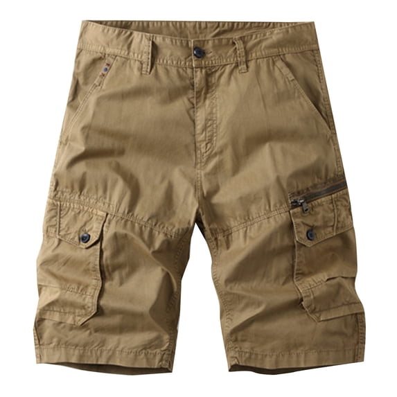 uikmnh Shorts Men "Men's Loose Fit Outdoor Cargo Shorts with Pockets Plus Size Casual Summer Short Pants for Hiking Camping Travel" Size:33