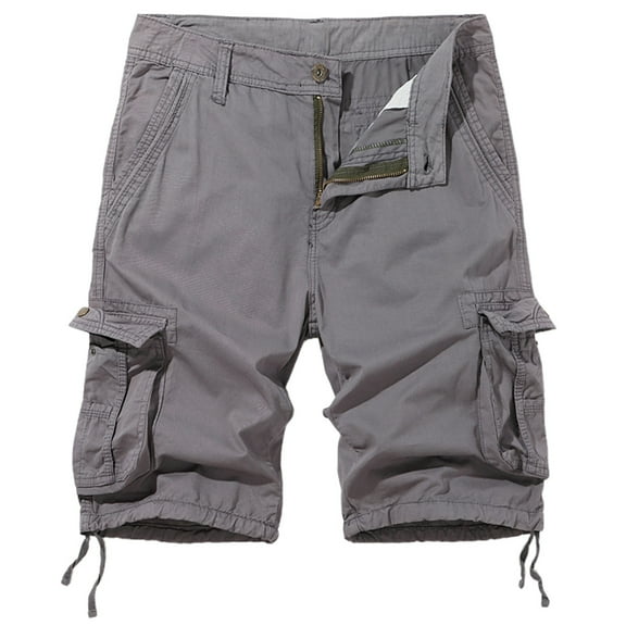 uikmnh Shorts Men Men's Plus Size Cargo Shorts Summer Outdoor Sports 5 Pocket Mid Length Shorts for Hiking and Work Size:30