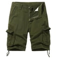 thumbnail image 1 of uikmnh Shorts Men Men's Plus Size Cargo Shorts Summer Outdoor Sports 5 Pocket Mid Length Shorts for Hiking and Work Size:30, 1 of 5