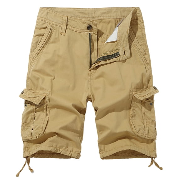 uikmnh Shorts Men Men's Plus Size Cargo Shorts Summer Outdoor Sports 5 Pocket Mid Length Shorts for Hiking and Work Size:34