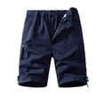 thumbnail image 1 of uikmnh Shorts for Men Men's Summer Casual Pocket Straight Leg Solid Color Shorts Size:2XL, 1 of 4