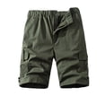 thumbnail image 1 of uikmnh Shorts for Men Men's Summer Casual Pocket Straight Leg Solid Color Shorts Size:3XL, 1 of 4