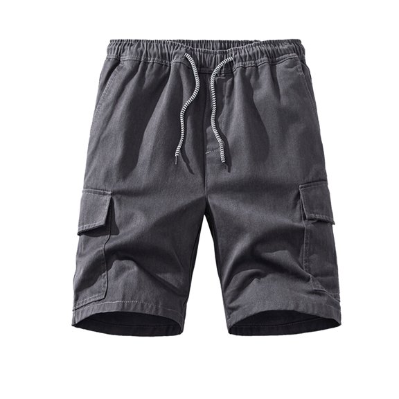 uikmnh Shorts for Men Summer Loose Straight Leg Men's Elastic Outdoor Pocket Casual Shorts Size:L
