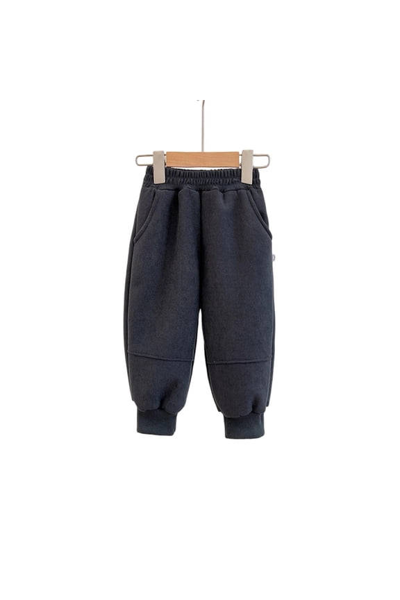 Snow Pants Boys Jogger Pants Elastic Trousers Cozy Warm Fabric for Casual Play and Everyday Wear Size:12-15 Years
