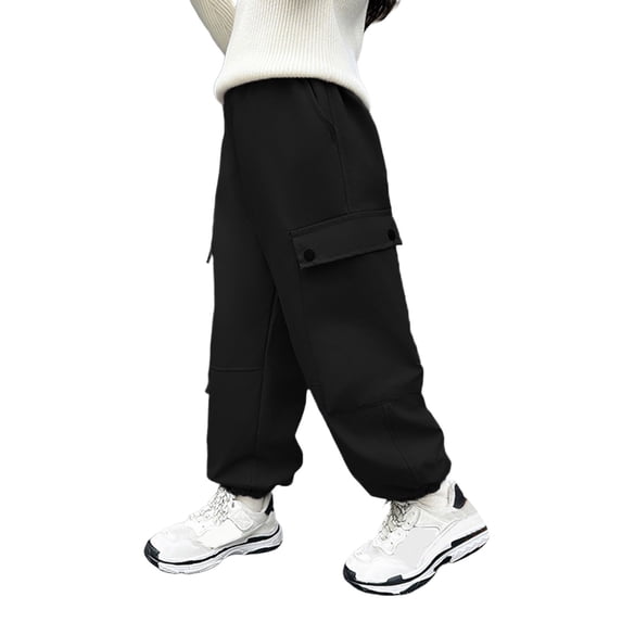 uikmnh Snow Pants Girls Winter Lined Cargo Hiking Pants Thermal Windproof Water Outdoor Sports Trousers for Youth Play Size:5-6 Years