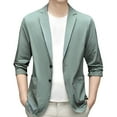 thumbnail image 1 of uikmnh Spring Summer Men's Lightweight Summer Suit Jacket Casual Stretch Slim Fit Button Sport Coats,Winter Jackets for Men,Winter Coats for Men,7XL, 1 of 4