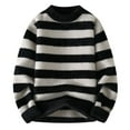 thumbnail image 1 of uikmnh Sweaters for Men Striped Sweater Coat for Men Long Sleeve Button Front Cardigan Soft Comfortable Winter Fall Casual Outerwear Jacket Size:3XL, 1 of 4