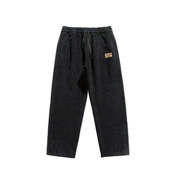 uikmnh Sweatpants Men Corduroy Casual Pants with and Back Pockets for Winter Comfort and Everyday Wear Size:3XL