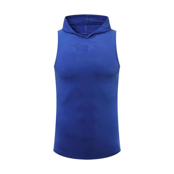 uikmnh Tank Tops Men Athletic Sleeveless Hoodie Performance Workout Shirt Breathable Training Top for Gym Running Size:2XL