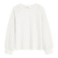 thumbnail image 1 of uikmnh Tops for Teens Girls Long Sleeve Lace Trim Blouse Floral Embroidery Loose Fit Casual Top for School Daily Wear Size:13-14 Years, 1 of 4