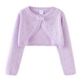 thumbnail image 1 of uikmnh Tops for Teens Girls Soft Knit Bow Cardigan Sweater Long Sleeve Top Outerwear for Autumn Casual Comfortable Blouse Size:6-7 Years, 1 of 8
