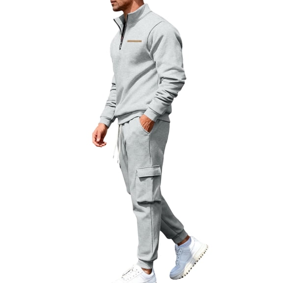 uikmnh Two Piece Set Solid Color Modern Business Attire formal Outfit with Tailored Fit Jacket and Trousers for Wedding Events Size:M