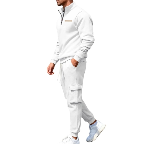 uikmnh Two Piece Set Solid Color Modern Business Attire formal Outfit with Tailored Fit Jacket and Trousers for Wedding Events Size:XL