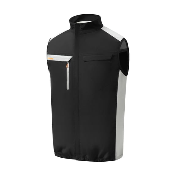 uikmnh Vests for Men's Intelligent Air Conditioning Work Vest Summer Outdoor Wear Lightweight Sleeveless Windbreaker Jacket for Travel Cycling Running Size:3XL