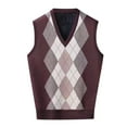 thumbnail image 1 of uikmnh Fall Sweater Mens Autumn Winter Casual Fashion V Neck Sleeveless Knit and Vest Sweater Vest, 1 of 3