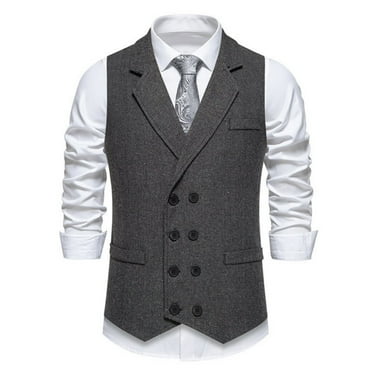 uikmnh Winter Coats For Men,Men's Solid Color Suit Vest,Size M