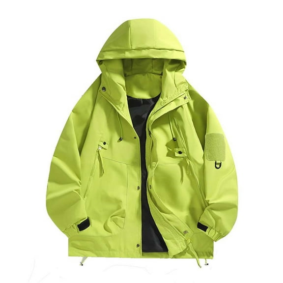 uikmnh Winter Coats for Men Autumn and Winter Jackets Outdoor Jackets Men's and Women's Functional Windbreakers Windbreakers Outerwear Size:XL