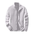 thumbnail image 1 of uikmnh Winter Jacket,Solid Color Men'S Casual Reflective Zipper Outdoor Sport Hoodie Cardigan Pure Color Plus Size Coat Size:2XL, 1 of 3