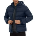 thumbnail image 1 of uikmnh Winter Jackets for Men Winter Warmth Detachable Hooded Jacket Insulated Coat for Cold Weather Outdoor Activities Size:M, 1 of 5