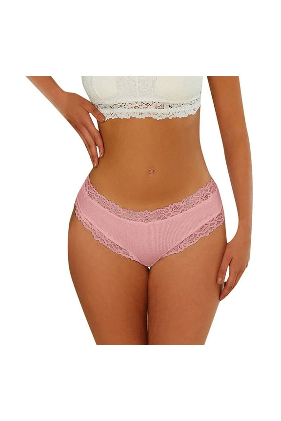 Women'S Brazilian Lace Panties Soft Stretch Comfort Everyday Wear Underwear Multipack Size:M