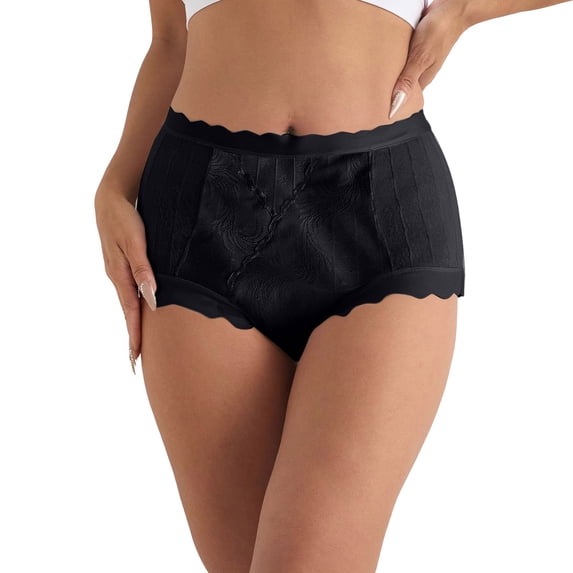 uikmnh Women's High Waist Full Coverage Briefs Soft Stretch Breathable All-Day Comfort Daily Underwear Size:XL