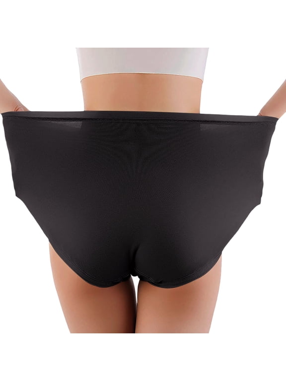 Women's High Waisted Full Coverage Briefs Soft Comfort Postpartum Support Plus Size Underwear Size:L