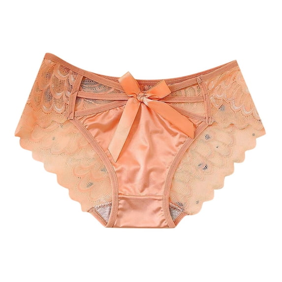 uikmnh Women's Low Rise Embroidered Triangle Panties Delicate Lace Soft Comfort Underwear Size:L