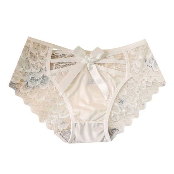 uikmnh Women's Low Rise Embroidered Triangle Panties Delicate Lace Soft Comfort Underwear Size:M