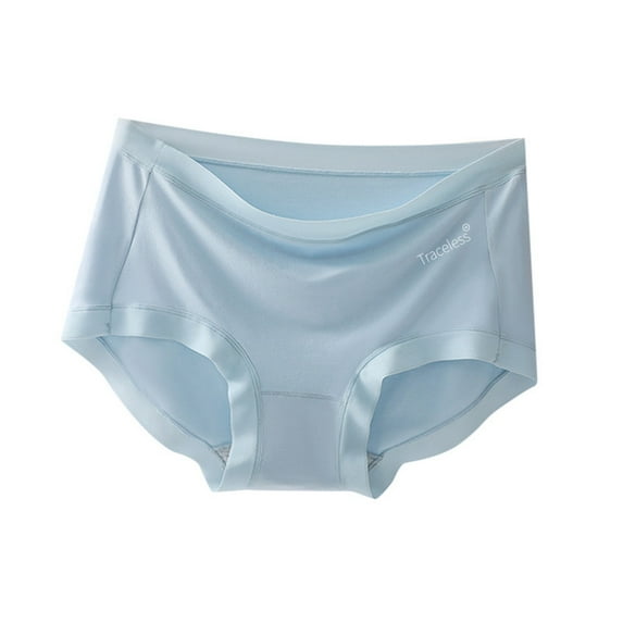 uikmnh Women's Mid Waist Seamless Triangle Panties Solid Color Breathable Soft Stretch Comfort Daily Underwear Size:M