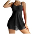 thumbnail image 1 of uikmnh Women's Monokini Solid Color One Piece Swimsuit Push Up Mesh with Removable Cups Size:S, 1 of 8