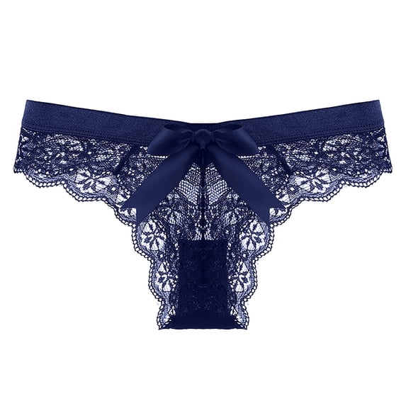 uikmnh Women's Sheer Lace Low Rise Delicate Panties Feminine Bow Soft Comfort Everyday Wear Underwear Size:S