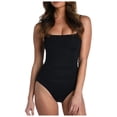 thumbnail image 1 of uikmnh Women's Solid Color One Piece Swimsuit Ruched Side Spaghetti Strap Swimwear Size:XL, 1 of 5