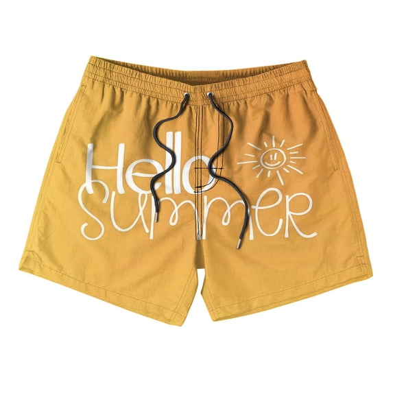 uimchwp Childern Yellow Swim Trunks (3)
