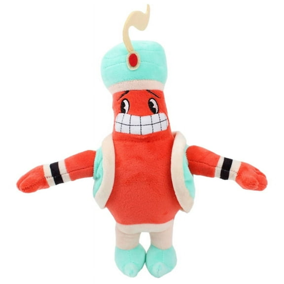uiuoutoy Cuphead Djimmi The Great Plush Toy Stuffed Doll 11'' 28 CM Figure Kids Gift