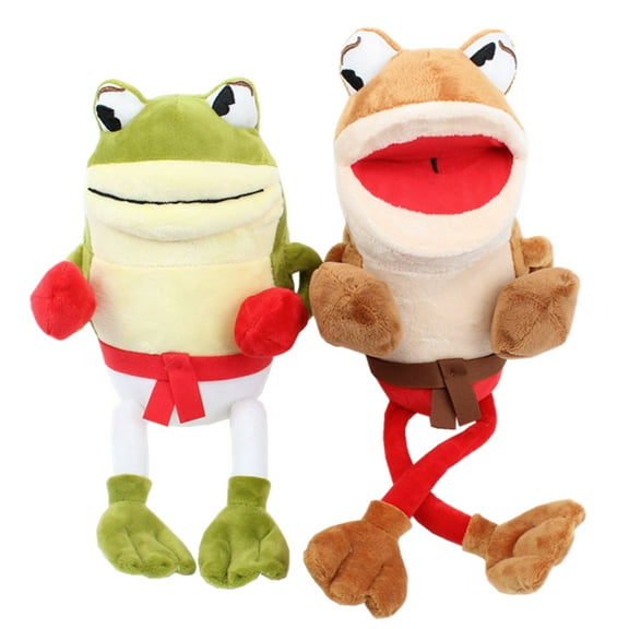 uiuoutoy Cuphead & Mugman Ribby and Croaks Plush Toys The Frog Stuffed Doll Figure 2pcs