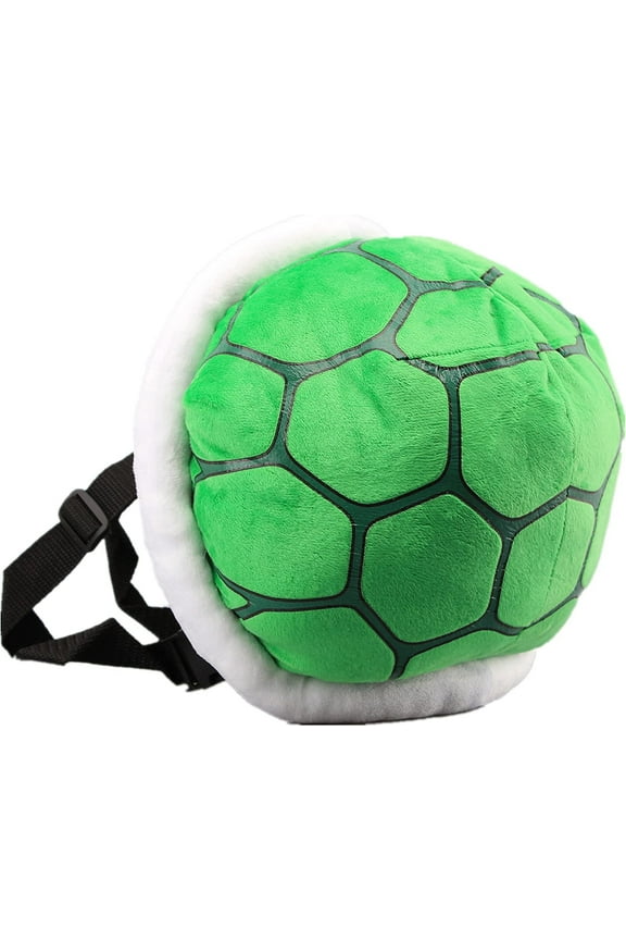 Green Koopa Troopa Wind Plush Backpack Turtle Shell Bag  Bros Cosplay Costume