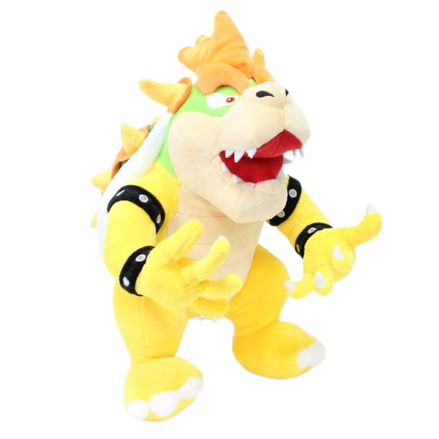 Bowser Koopa Plush Stuffed Doll - 12 Inch Dark Blue Fire Dragon Anime Collectible Figure