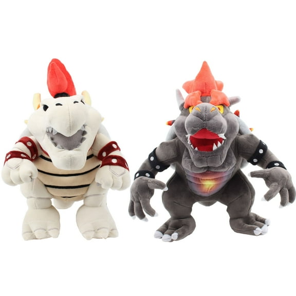 uiuoutoy Dry Bowser & Fury Bowser Koopa Plush Toys Stuffed Animal Doll 12'' Set