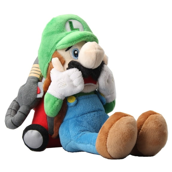 uiuoutoy Luigi's Mansion Scared Luigi with Strobulb Plush 10''