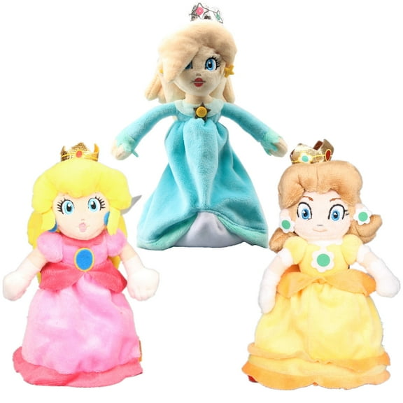 uiuoutoy Princess Peach & Daisy & Rosalina Plush Toy Doll Figures 10'' Set of 3pcs