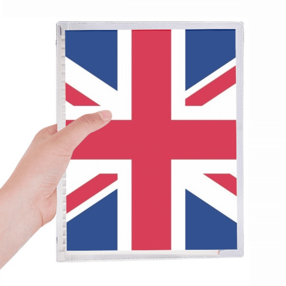 uk national flag eu country notebook loose diary refillable journal statiry
